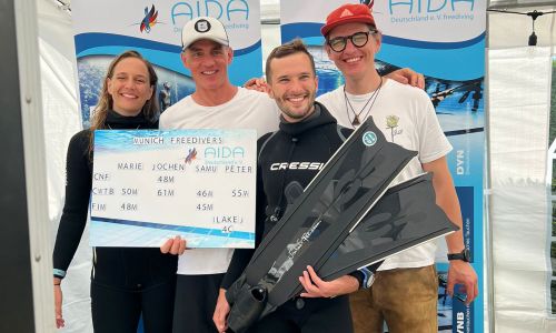 Freedive Munich beim AIDA DEEP 70 Tiefenwettkampf